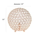 thumbnail image 4 of Elegant Designs Elipse 10 Inch Crystal Ball Sequin Table Lamp, 4 of 9