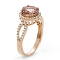 thumbnail image 2 of Sterling silver simulated morganite ring, 2 of 2
