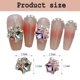 thumbnail image 2 of 20 piezas de diamantes de imitación para uñas, gemas de metal y vidrio para decoración de uñas 3D., 2 of 6