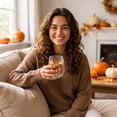 thumbnail image 7 of Halloween Transparent Glass Cup, Halloween Artisan Glassware, Cute Clear Ghost Pumpkin Printed Tumbler, for Fall Party Home Decor, 7 of 7