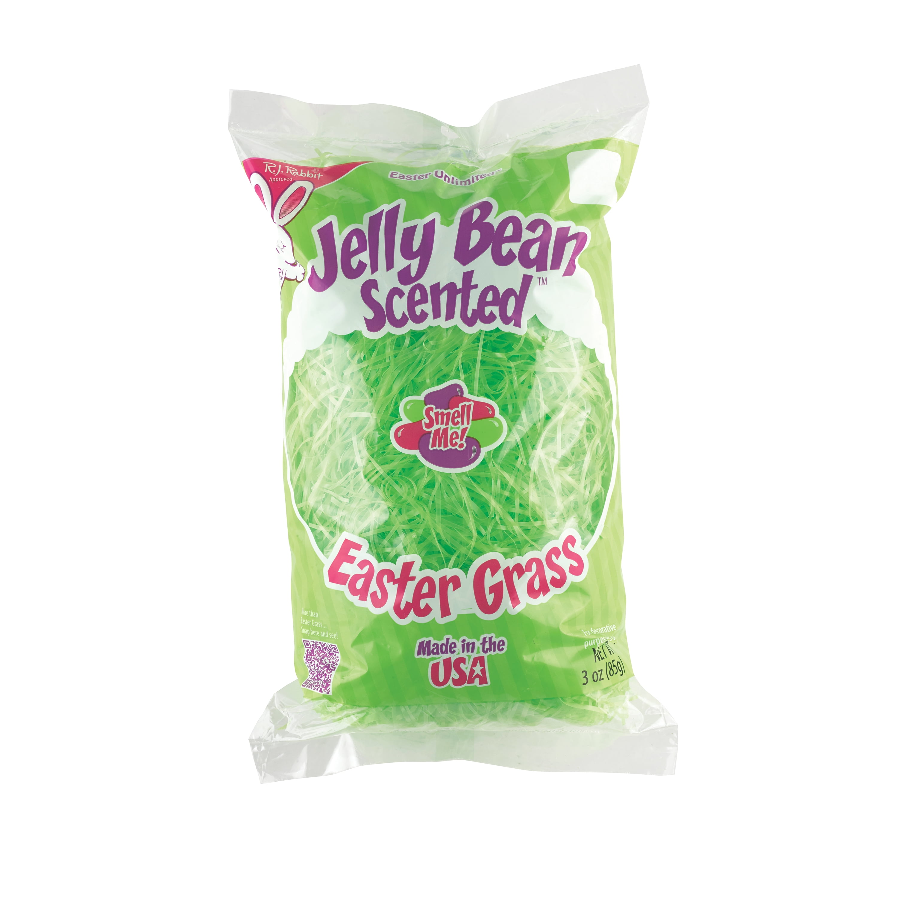 Easter Unlimited Jelly Bean Scented Plastic Easter Grass, Green, 3 oz.