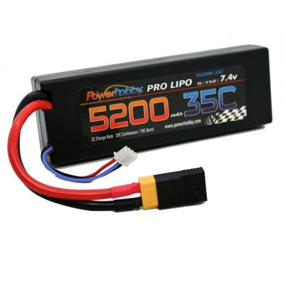 5200 mAh 7.4V 2S 35C Lipo Batterie avec Câblé XT60