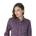 thumbnail image 5 of Women's Flannel Shirt 100% Cotton Pre Washed Vintage Look Full Sleve Plaid Shirt, 5 of 6