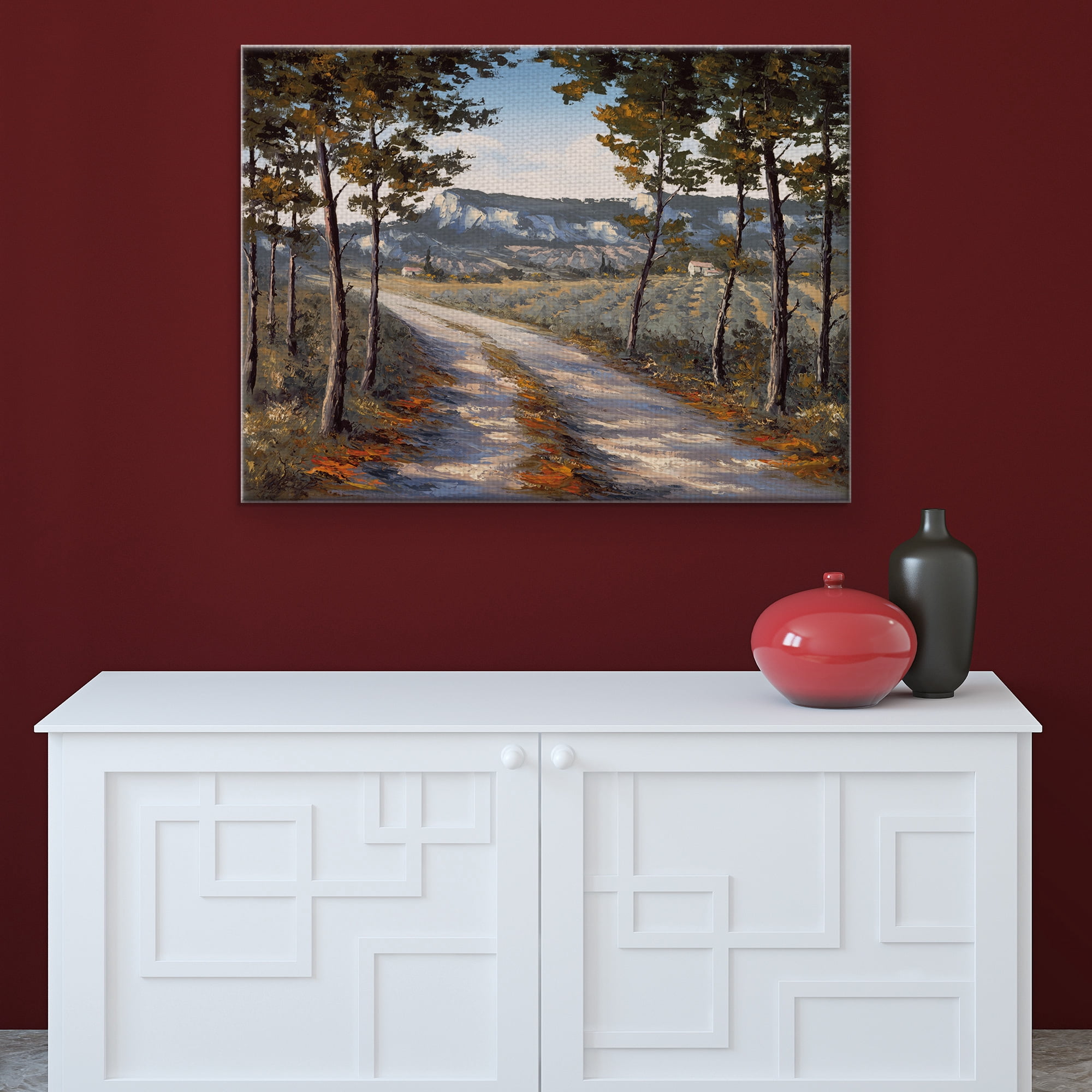 Masterpiece Art Gallery Farmhouse Nature Path IV By Raymond Gizzi Canvas Art Print 30" x 40"