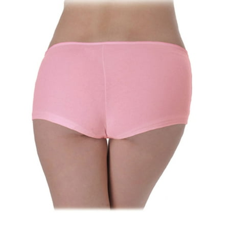Spandex Stretch Bib - Pink Low-Rise Stretch Spandex Boy Short Panty Underwear