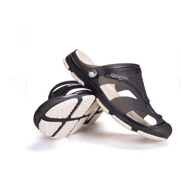 Mode Hommes d'Été Glisser Glisser sur Chaussures en Caoutchouc Tongs Sandale Creux Pantoufle Extérieure