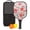 Black-3, variant on Pickleball Paddles Set Of 1, Fiberglass Surface, Spring Flowers Floral Print, 1 Paddle, 2 Balls & Bag