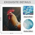 thumbnail image 3 of Diamond Art Kit for Adults, Vibrant Rooster Portrait Smoke Diamond Painting for Adults Beginners, DIY Diamond Art Painting Kits, 5D Diamond Painting Crafts for Home Decor 12x16 Frameless, 3 of 7