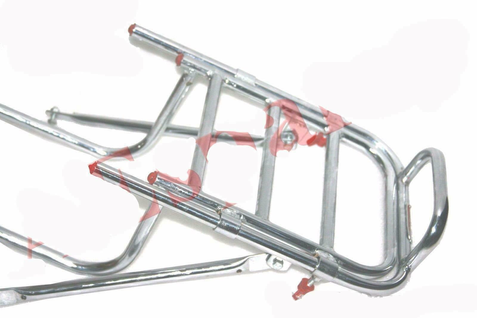 Adjustable chromed rear luggage carrier royal enfield hotsell