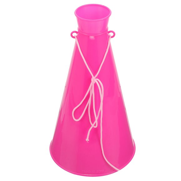 ColoMX Megáfono de plástico para animar, megáfono para fiestas, deportes, juegos, juguete para hacer ruido
