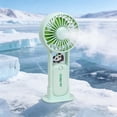 thumbnail image 6 of Lightweight Transparent Fan, Battery Powered Handheld Fan, 3 Speed Quiet Pocket Ventilator, 500mAh Rechargeable Device for Makeup and Women, 6 of 7