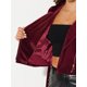 thumbnail image 5 of INSPIRE CHIC Chaqueta de abrigo con cuello de muescas de terciopelo Moto Biker para mujer rojo XL, 5 of 5