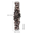 thumbnail image 2 of EXHUMKY 1Ud Banda Para De Tela Respirable Chic Estampado Leopardo, 2 of 7