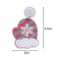 thumbnail image 6 of Hyasfey 1 Pair Cartoon Santa Claus Christmas Gloves Bells Snowman Dangle Earrings Vintage Acrylic Exaggerated Xmas Stud Drop Earrings Jewelry Gift, 6 of 8