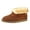 Allspice, variant on Women's Sheepskin Boot Slippers Indoor Outdoor Ankle Booties with Memory Foam Chestnut Size 11