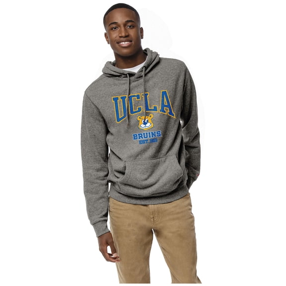 Men's League Collegiate Wear Heather Gray UCLA Bruins Heritage Tri-Blend Pullover Hoodie