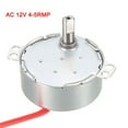 thumbnail image 5 of Uxcell Synchronous Motor 12 VAC 4-5RMP 50-60Hz 4W Double Flat Shaft CW/CCW, 5 of 5