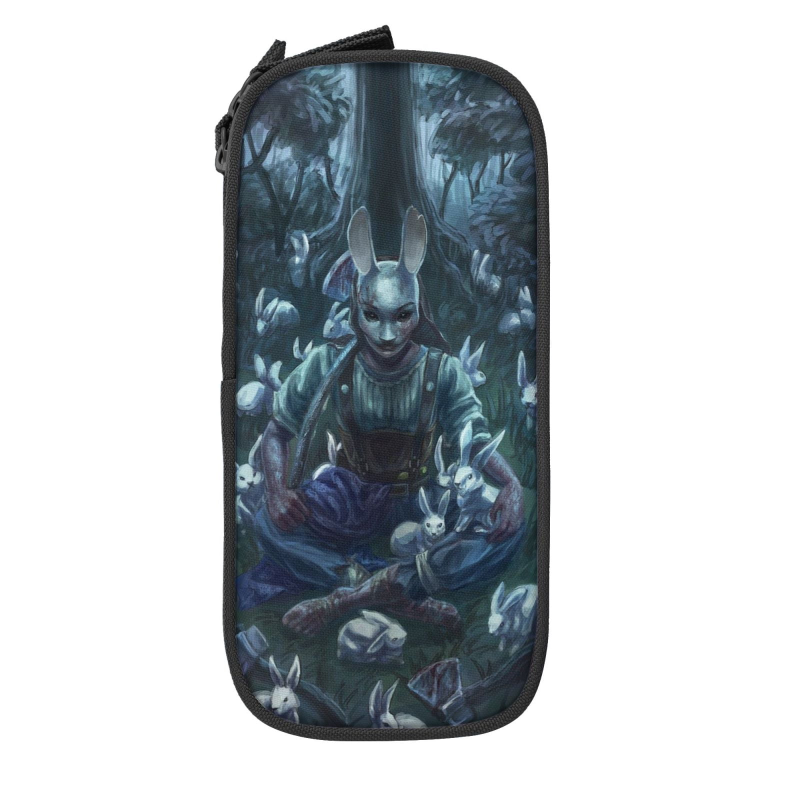 Dead By Daylight Dbd Pencil Case Large Capacity Pencil Pouch Pen Bag Office Stationery Organizer Travel Makeup Bag Black