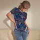 thumbnail image 3 of Fotbe Cute Line Fish Body de Mujer con Cuello Redondo y Mangas Cortas, Sin Mangas Ajustado, Suave, Cómodo y Básico-Medium, 3 of 7