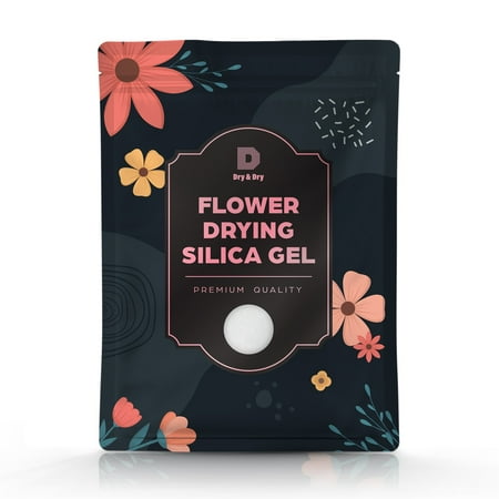 

Dry & Dry Premium Silica Gel Flower Drying Desiccant (1 Bag of 2.5 LBS Reusable)