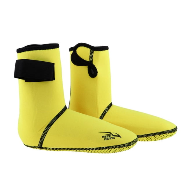 Botas de Neopreno DYNWAVEMX de 3 Mm Amarillo L L Calcetines de buceo
