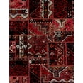 thumbnail image 1 of Ahgly Company Indoor Rectangle Abstract Chestnut Brown Patchwork Area Rugs, 5' x 8', 1 of 6