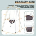 thumbnail image 4 of G TALECO GEAR Toddler Swing Set with Canvas Cushion Seat, Baby Swing Outdoor Playset, Age 6-24 months, Gray, 4 of 8
