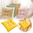 thumbnail image 3 of Almohadillas cuadradas para sillas de jardín - Tejido de poliéster, lavable a máquina, relleno de esponja - para taburetes de exterior, patio y comedor, 3 of 7