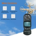thumbnail image 2 of 8 in 1 Handheld Digital Anemometer Wind Speed/Temperature/Humidity/Wind Chill/Heat Index/Dew Point/Barometric Pressure/Altitude Meter with LCD Backlight--Black, 2 of 7
