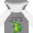 thumbnail image 4 of Inktastic My First Mardi Gras-alligator Boys or Girls Long Sleeve Baby Bodysuit, 4 of 5