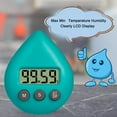 thumbnail image 3 of Digital Kitchen Timer Water Drop Electronic Alarm Clock Waterproof Timer υм &ζ K8Q0, 3 of 8