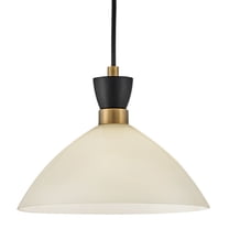 83257BK-CO Lark Simon - 12W 1 LED Small Convertible Pendant In Modern Style-10 Inches Tall and 13 Inches Wide
