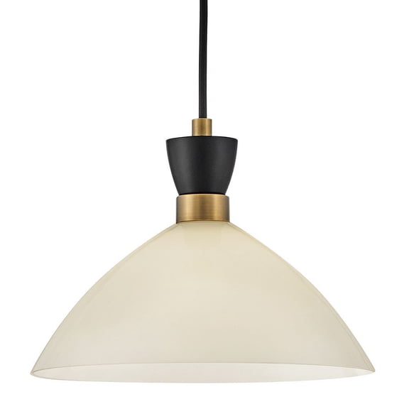 83257BK-CO Lark Simon - 12W 1 LED Small Convertible Pendant In Modern Style-10 Inches Tall and 13 Inches Wide