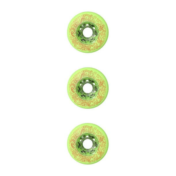 Soidarity Frenado profesional de 2 piezas Soporte mejorado y ampliado para ruedas de patinaje en línea Roller Rodas verde 80mm