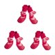 thumbnail image 1 of Methold 4 piezas de zapatos para mascotas, botas de lluvia y nieve de algodón, conjunto de calcetines impermeables, buena elasticidad con Type1 NO1, 1 of 6