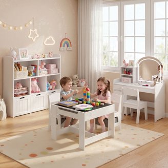 Free Shipping! L.O.L. Surprise! Collapsible Storage Ottoman Table