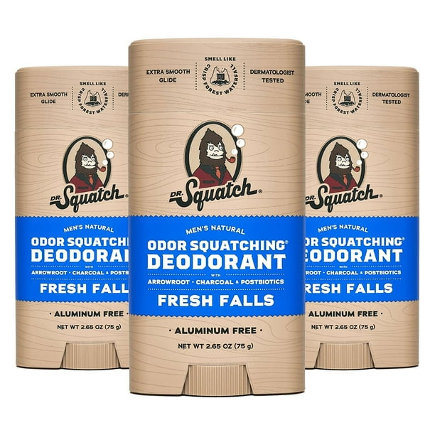 3個セット Dr. Squatch Deodorant デオドラント Dr Squatch Deodorant Essentials Bundle, 2.65 Ounce (Pack of