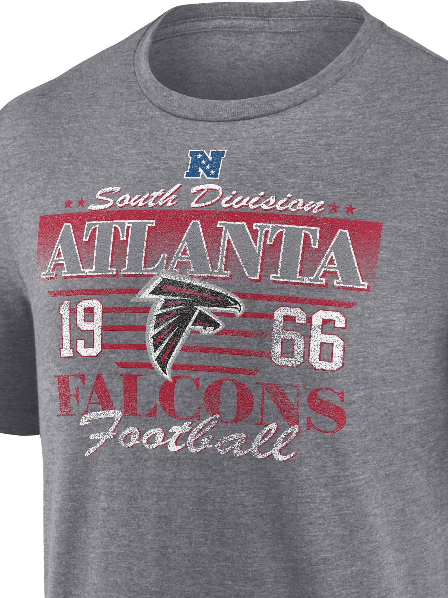 NFL Atlanta Falcons Men's Synthetic Gray Heather Short Sleeve T-Shirt