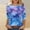 A615 Multicolor, variant on T-Shirt for Women Round Neck Three Quarter Sleeve Casual Loose Fit Abstract Marble Ink Art Graphic Print Stretchy Soft Lightweight Daily Wear Tops