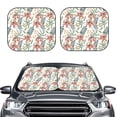 thumbnail image 6 of Lsque Lilies Flowers 2 PCS Windshield Sun Shade | CarFoldable Window Covers | Car Accessories Reflect UV for Universal Cars SUV Truck | Small, 6 of 7