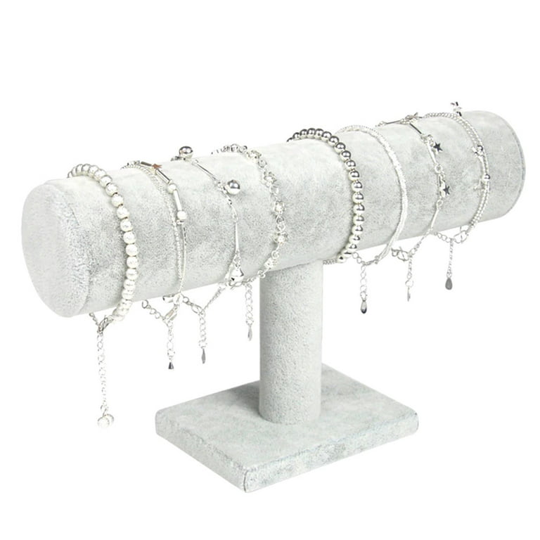 Jewelry Chain Hairband Watch Necklace Bracelet Display Stand Rack Holder  T-Bar Bracelet Organizer Storage Rack Desk Ornaments - AliExpress