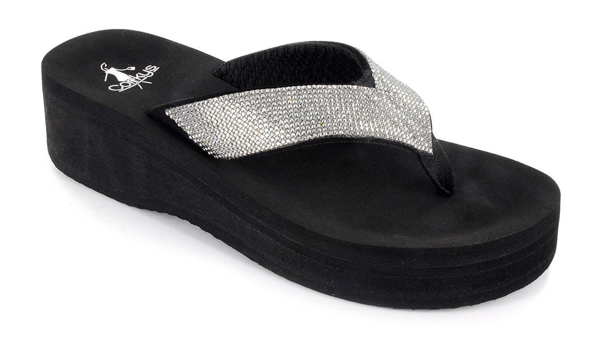 jeweled flip flops