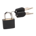 thumbnail image 3 of Mini Padlock Case Combination Set with Keys Square Alloy Padlocks Small Locks for Gym Bags Purse Diary Baggage Backpacks , Black, 3 of 10