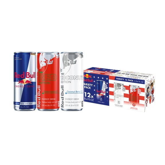Red Bull Energy Drink Summer Celebration Variety Pack, with 80mg Caffeine, Taurine & B Vitamins, 8.4 fl. oz.