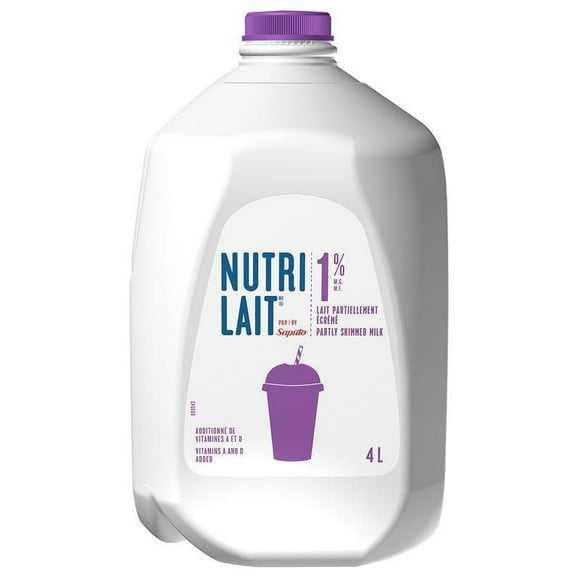 Nutrilait 1 % Partly Skimmed Milk, 4 L