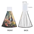thumbnail image 4 of Wobogo Flower Butterflies Hand Towel Set of 2 Absorbent for Kitchen and Bathroom With Velcro Hanging Loop 18.2×14in, 4 of 7