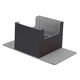 thumbnail image 3 of Caja de cartón graduada con losa, organizador de almacenamiento, expositor, contenedor coleccionable para Gris, 3 of 9