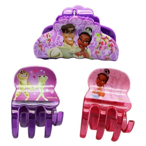 Disney's The Princess and the Frog Short and Normal Size Jaw Clips (3pc)