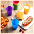 thumbnail image 3 of JUNWELL 12 Pack Kids Cups 5.6oz Small Plastic Cups for Kids  Unbreakable Children Drinking Cups Nesting Tumbler Cup  BPA-Free Colorful Stackable Juice Cups  Assorted Colors  Dishwasher Sa, 3 of 10