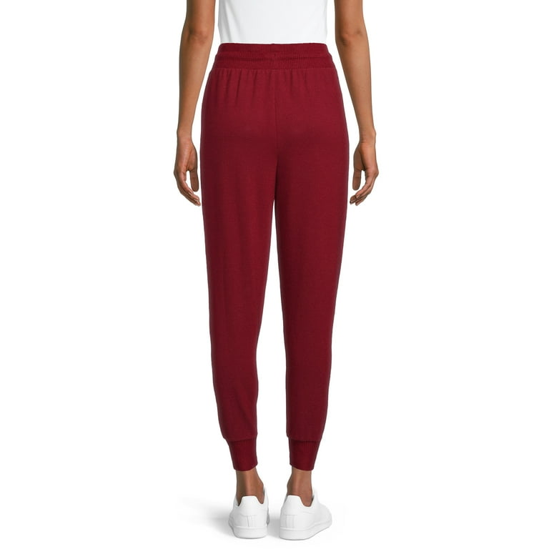 Time and Tru Women s Elastic Waist Cozy Jogger Pants